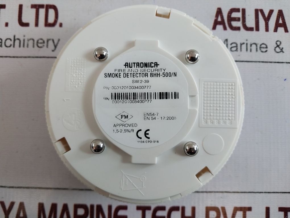 Autronica Bhh-500/N Point Smoke Detector Ta= 70°C 03Atex217X 2000 Ip44D Nl Eex