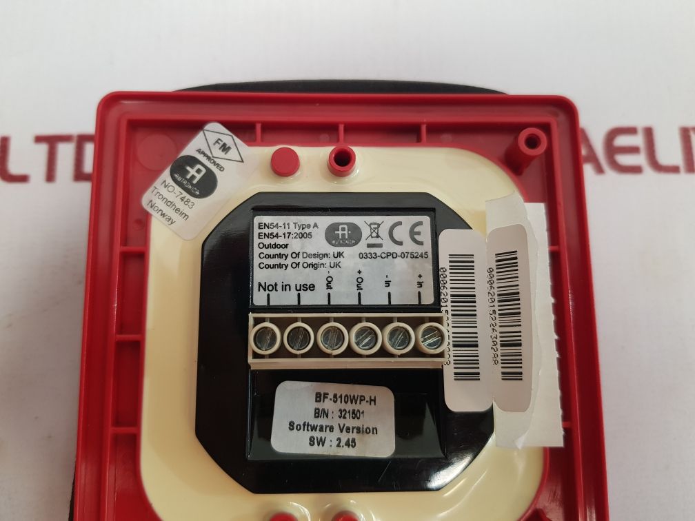 Autronica Melder Bf-510Wp-h Manual Callpoint