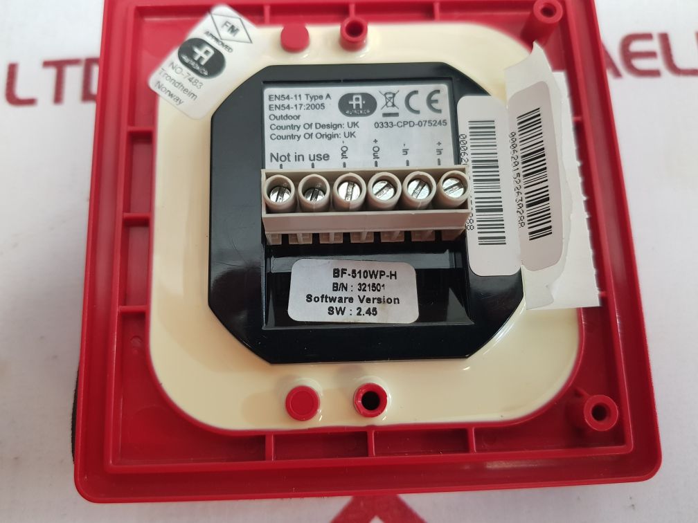 Autronica Melder Bf-510Wp-h Manual Callpoint