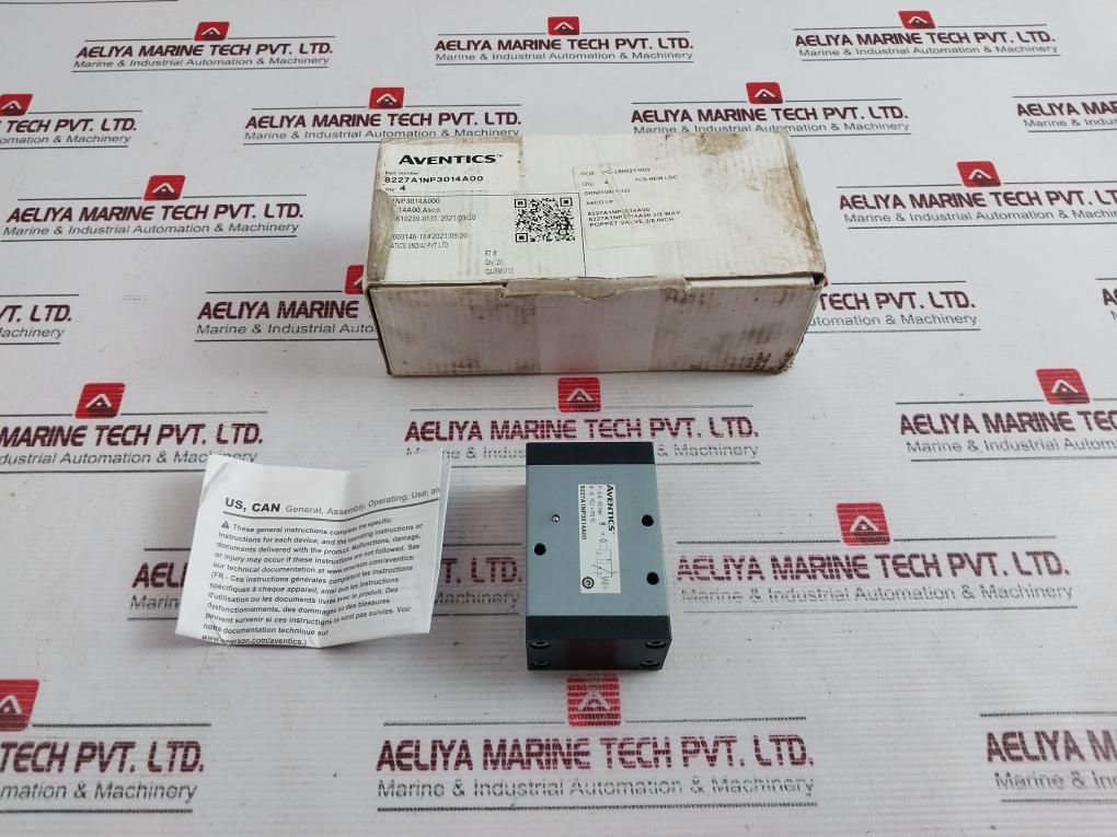 Aventics 8227A1Np3014A00 Directional Control Poppet Valve 3/8 Inch
