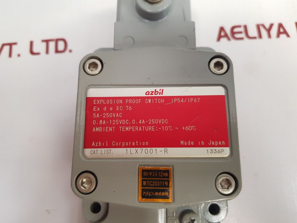 Azbil 1Lx7001-r Explosion Proof Switch 5A 250V Ac