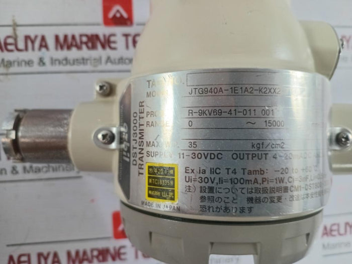 Azbil Dstj3000 Pressure Transmitter Jtg940A-1E1A2-k2Xx2-t1U2, 11-30Vdc 4-20 Ma Dc