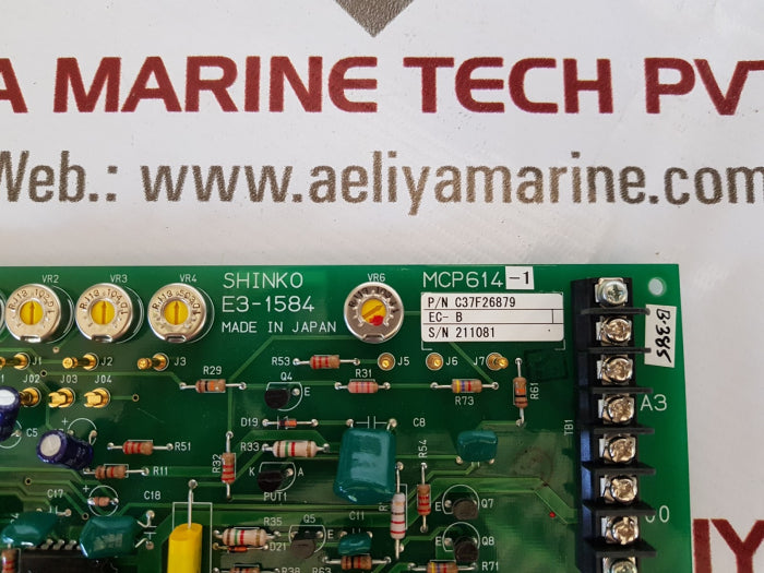Shinko c37f26879 circuit board mcp614-1 e3-1584