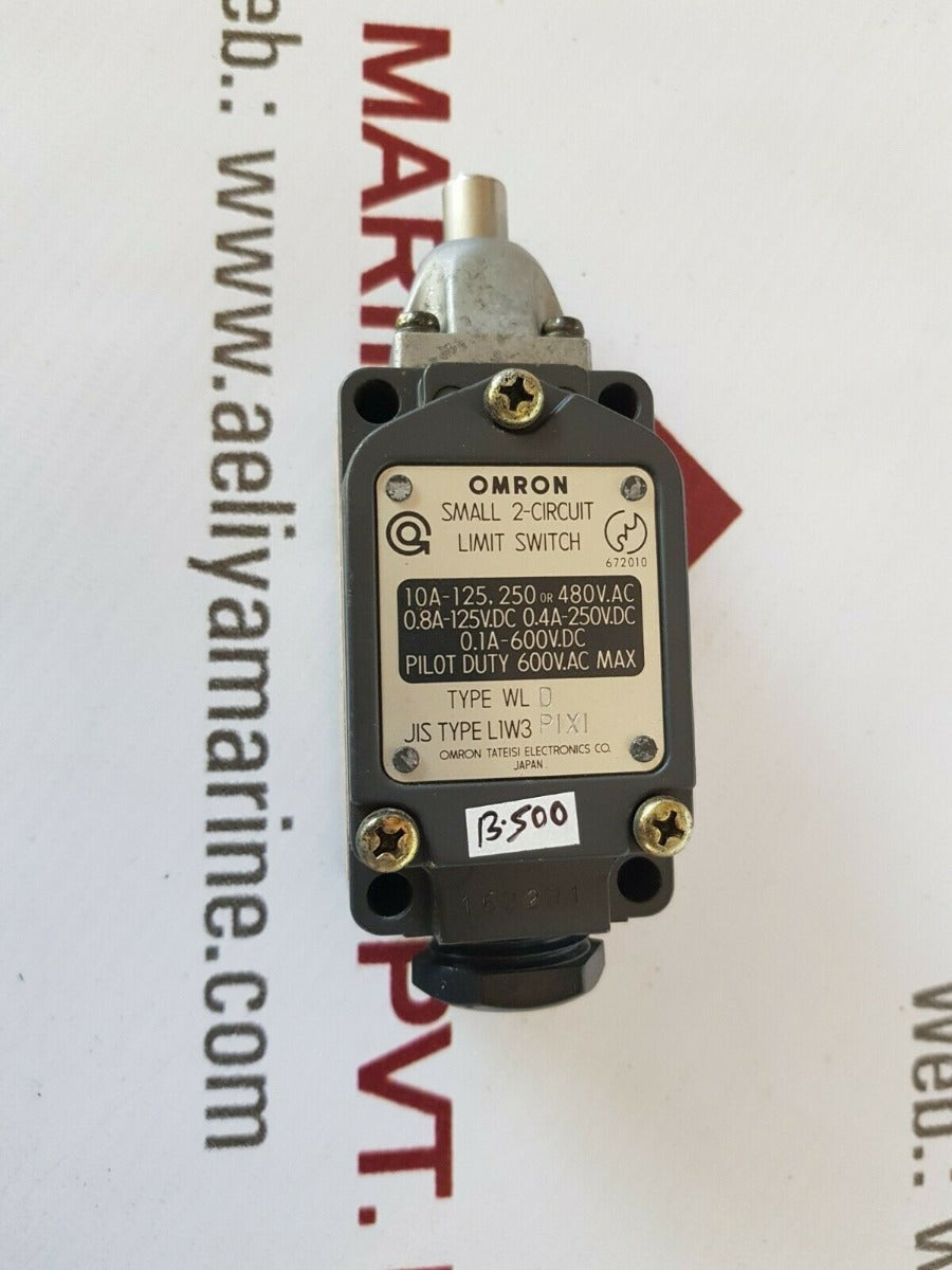 Omron Wl D Small 2-circuit Limit Switch 480V.Ac 10A