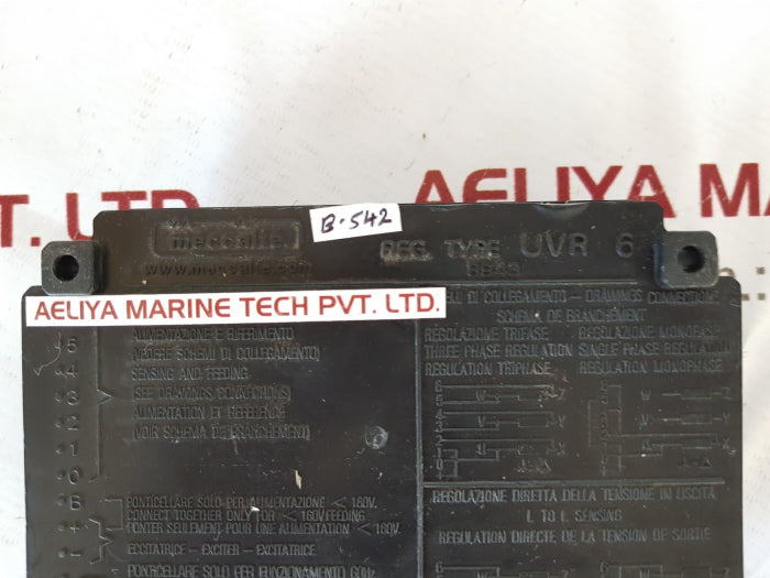 Meccalte uvr6 avr