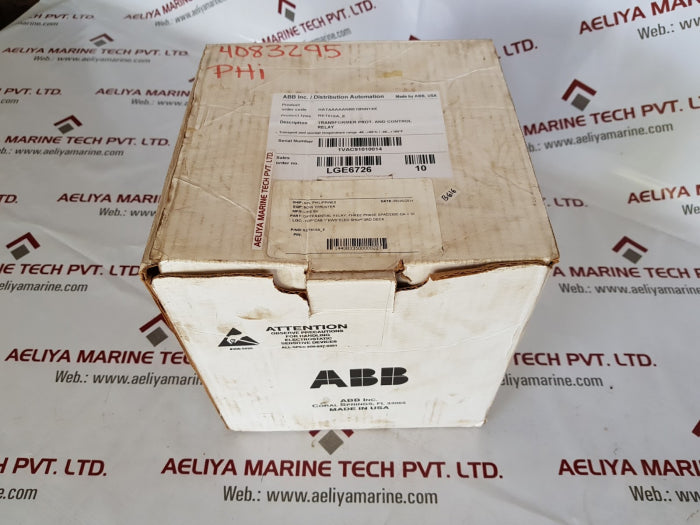 Abb ret615 transformer prot.and control relay