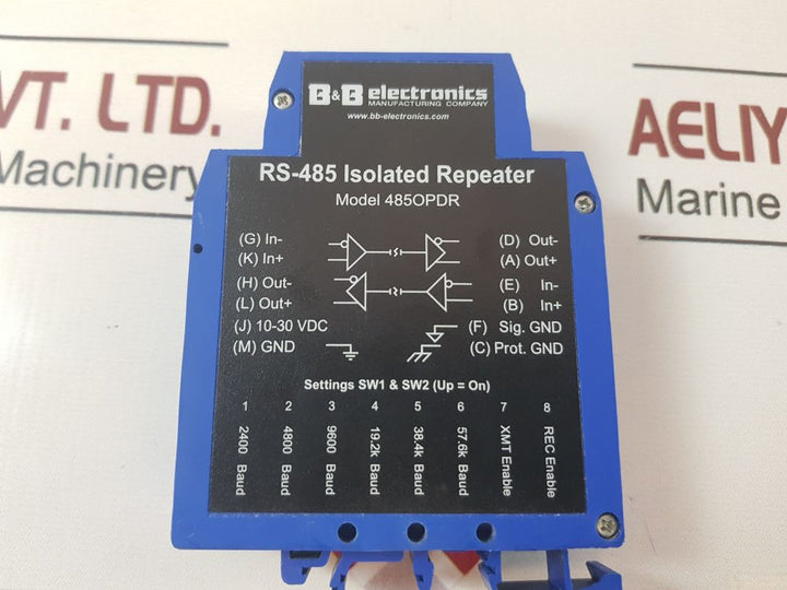 B&B Electronics 485Opdr Isolated Repeater 10-30 Vdc