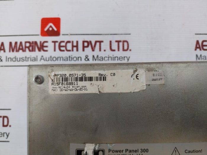B & R 4Pp320.0571-35 Power Panel 300 125 Vdc 10A 060002902 24 Vdc A15F0168911