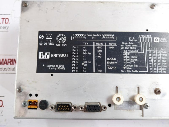 B&R Britgr31-0 Operator Interface 24Vdc Max 0.5A
