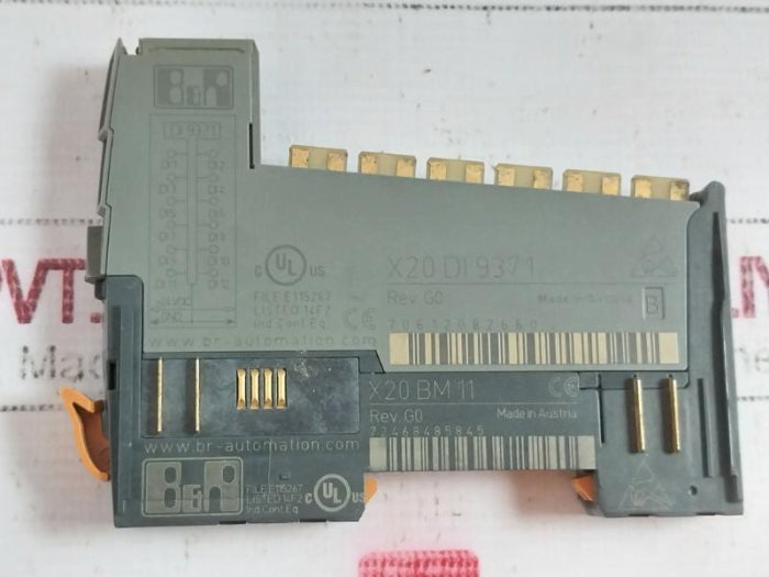 B&R X20 Di 9371 Digital Input Module Rev. G0 70612082660, E115267
