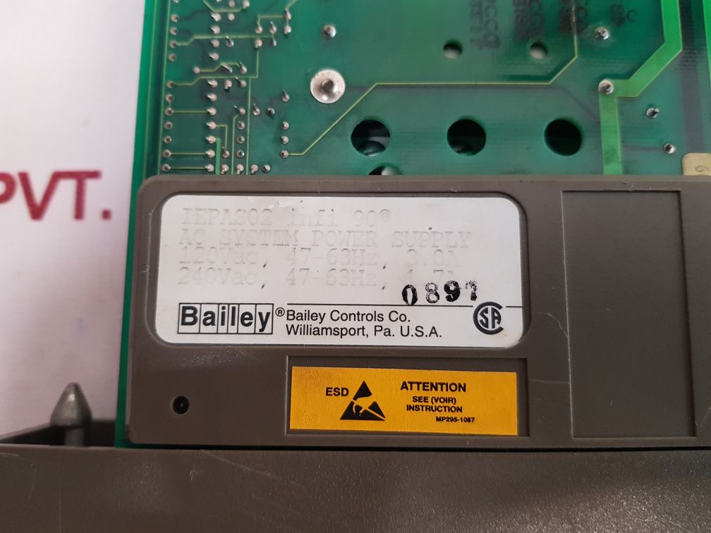 Bailey infi 90 iepas02 ac system power supply module