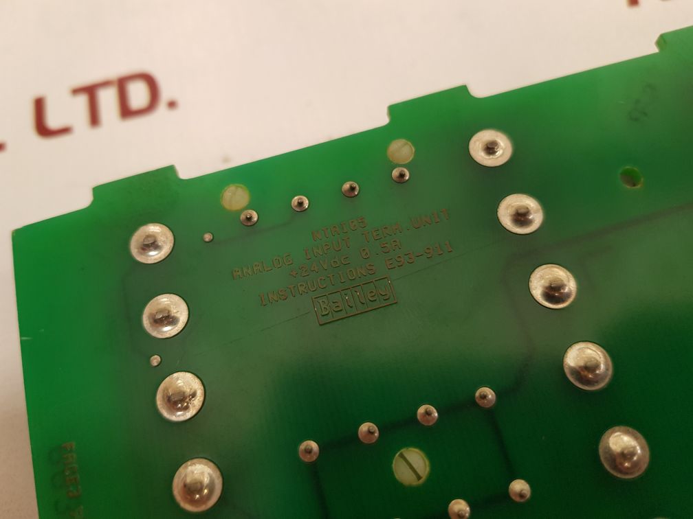 Bailey Ntai05 Analog Input Termination Unit