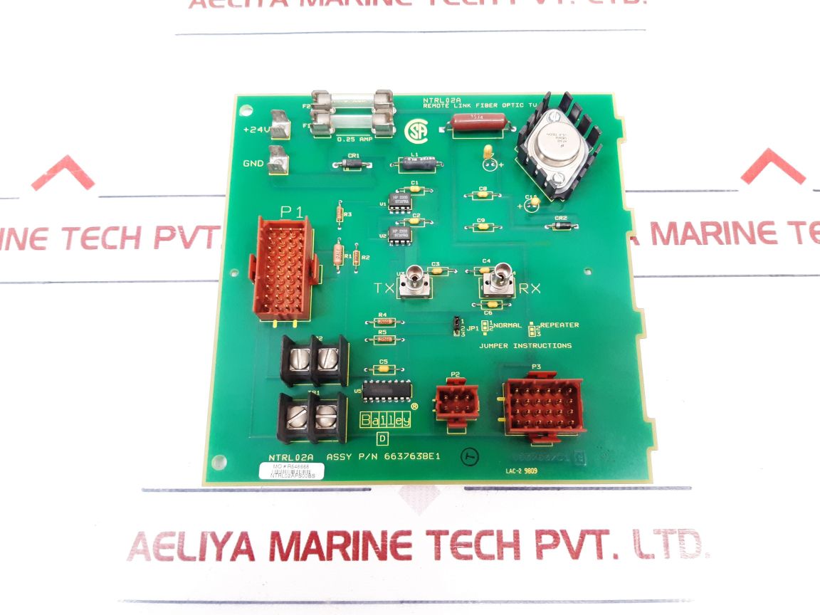 Bailey Ntrl02A Fiber Optic Remote I/O Termination Unit Jm96632115T1