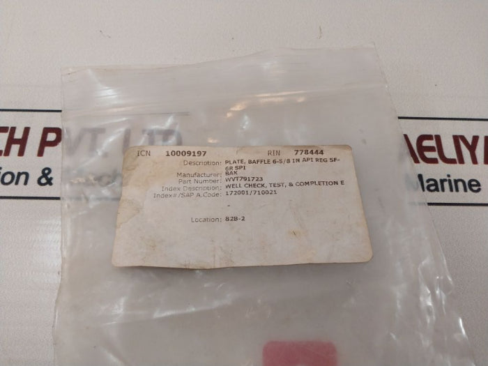 Bak Wvt791723 Top Link Lock Nut 10009197