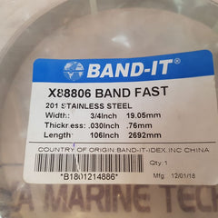 Band-it X88806 201 Stainless Steel Band Fast
