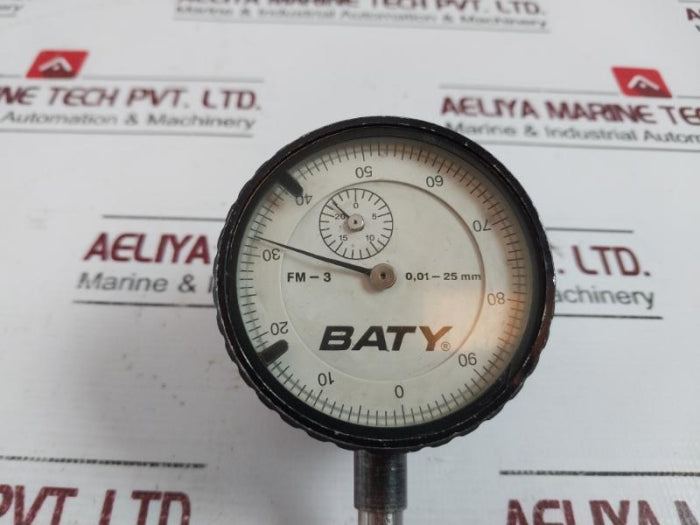 Baty Fm-3 Plunger Dial Indicator 0,01-25 Mm