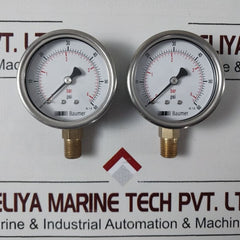 Baumer Kl. 1.6 Pressure Gauge 0 To 60 Psi , 0 To 4 Bar