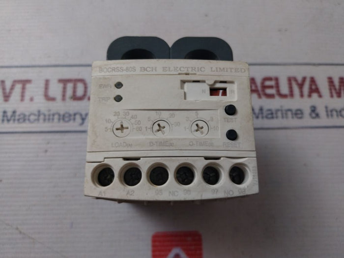 Bch Electric Bocrss-60S Motor Protection Relay 24-240Vac/Dc 50/60 Hz Vj16263