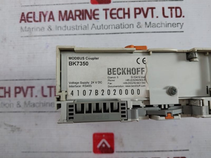 Beckhoff Bk7350 Modbus Coupler 24V Dc Rs485