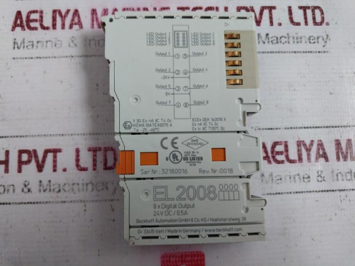 Beckhoff EL2008 8x Digital Output Module 24VDC