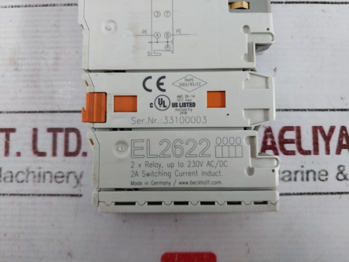 Beckhoff El2622 Relay Module 2X 230V Ac/Dc 2A Switching Current
