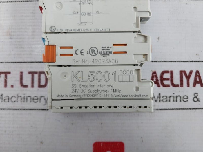 Beckhoff Kl5001 Ssi Encoder Interface 24V Dc Supply, Max. 1Mhz
