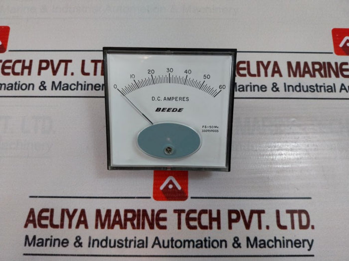 Beede 930022-c Dc Am Meter 0-60 Dc Amperes