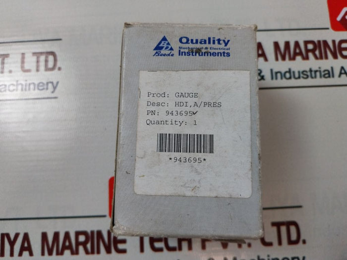 Beede Instruments 943695 Air Press Gauge
