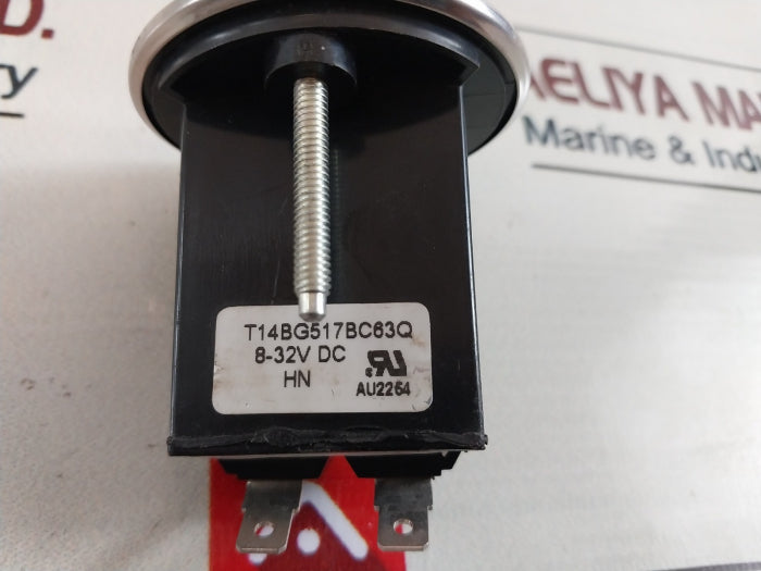 Beede Quartz T14BG517BC63Q Hour Meter Gauge 8-32 VDC