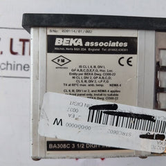 Beka Associates Ba308C 3 1/2 Digit Indicator Display 00.0 To 100.0