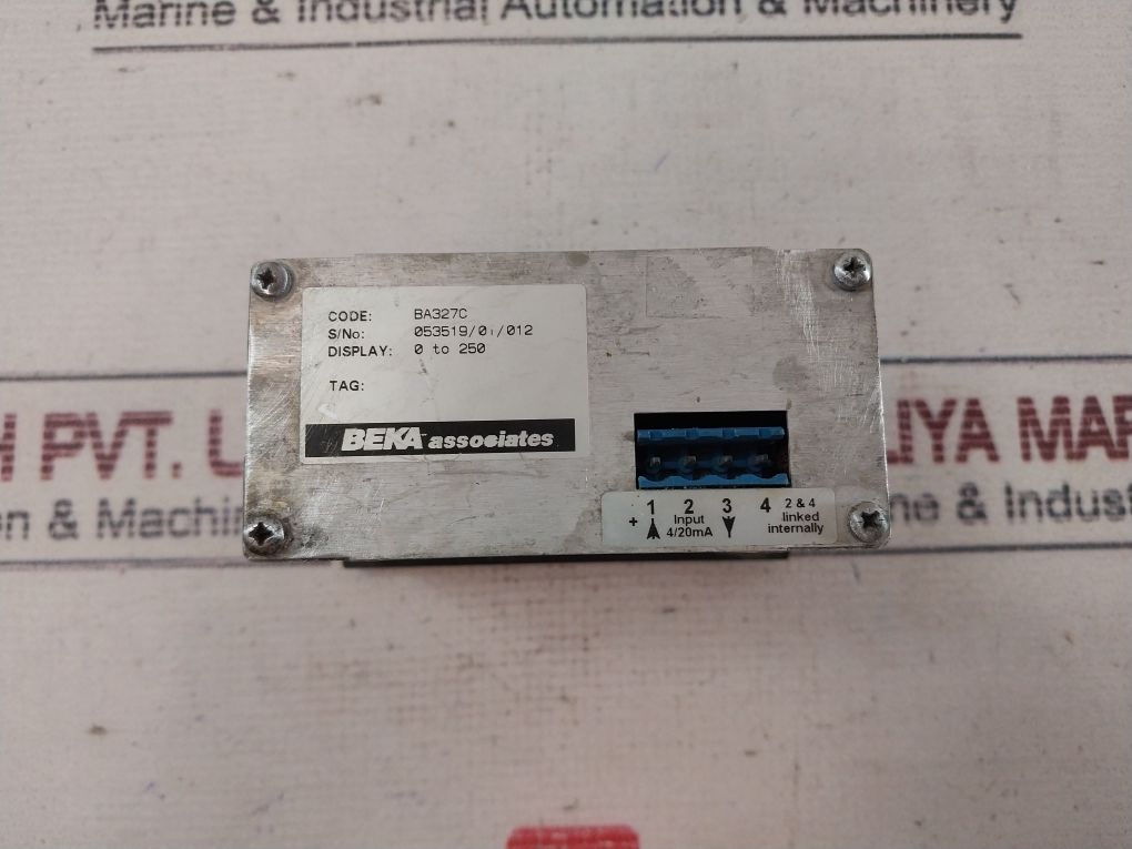 Beka Ba327C 4 1/2 Digit Indicator, 4-20Ma Input, 0-250 Display