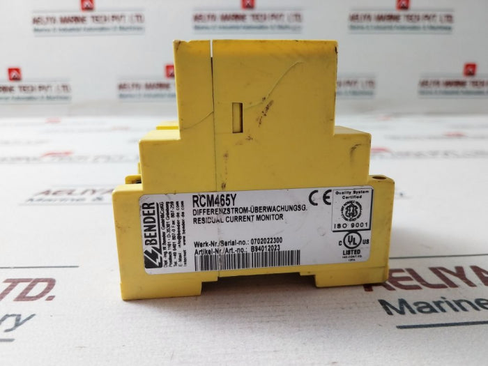 Bender Rcm465Y Residual Current Monitor 30-300Ma