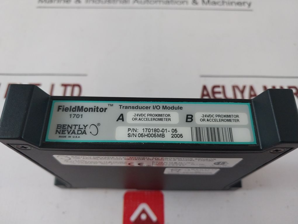 Bently Nevada 170180-01-05 Transducer I/O Module 24Vdc 143542-01 Rev A
