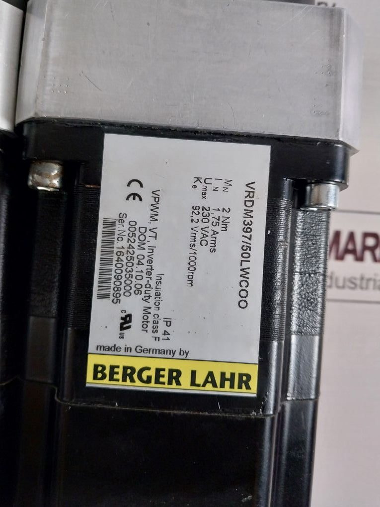 Berger Lahr Vrdm397/50Lwcoo Stepper Motor + Neugart Ple 80/60 Planetary Gearbox