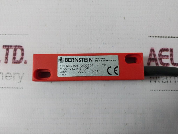 Bernstein Mak-1212-f-5-vdr Magnetic Switch 250V Ip67 250V 100Va