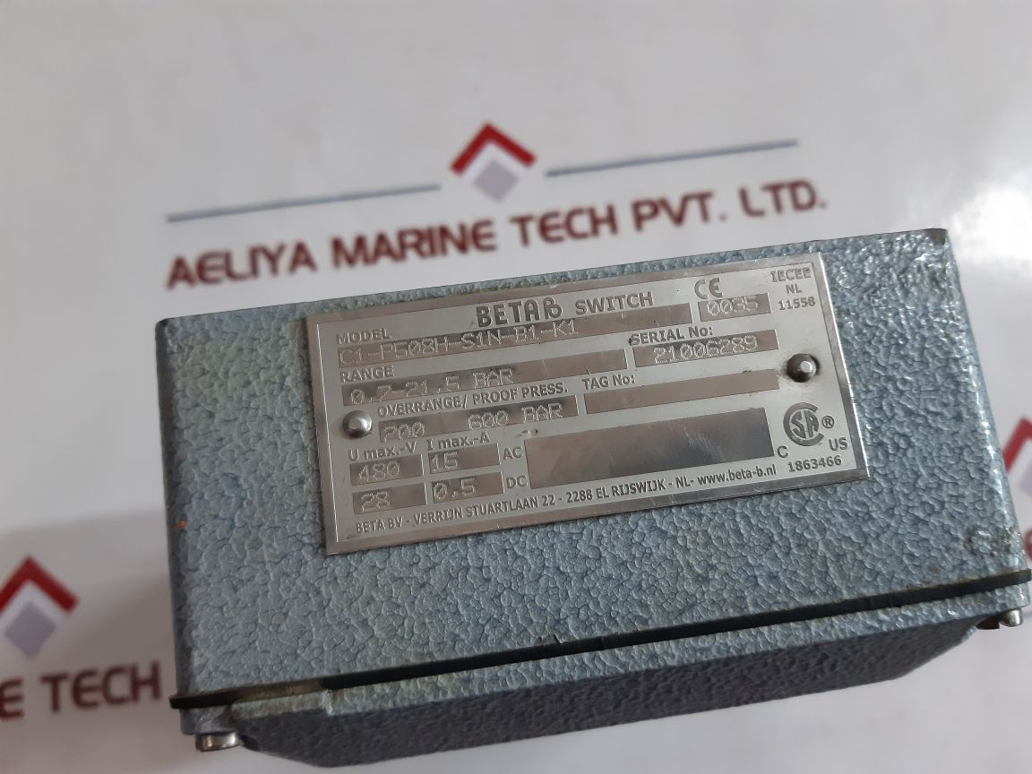 Beta C1-P508H-S1N-B1-K1 Pressure And Temperature Switch