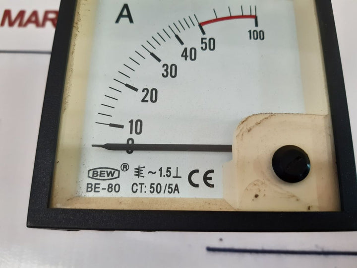 Bew Be-80 Ammeter 0 To 100 A - Aeliya Marine Tech