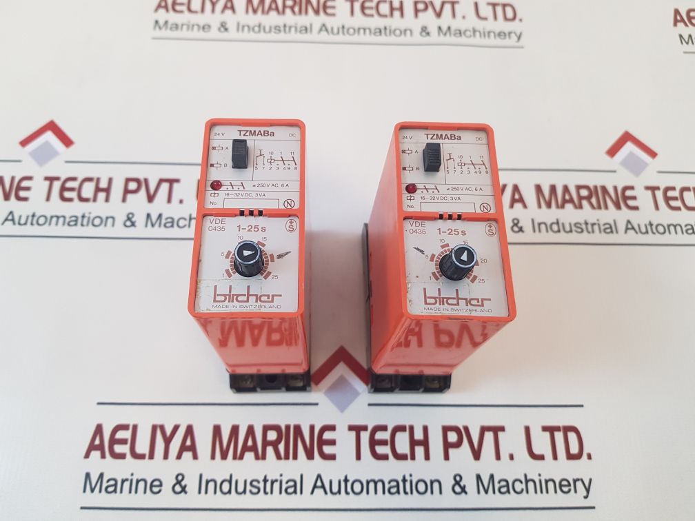Bircher Tzmaba Time Delay Relay 1-25S Vde 0435