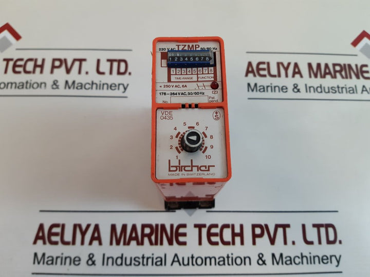 Bircher Tzmp Time Delay Relay 220V Ac 50/60Hz