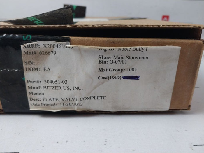 Bitzer 304051-03 Valve Complete Plate Kit