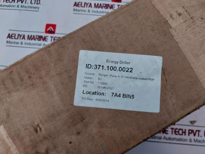 Bj 88998 3 Plunger Pump 4-.5” Hard Metal Coated 112882