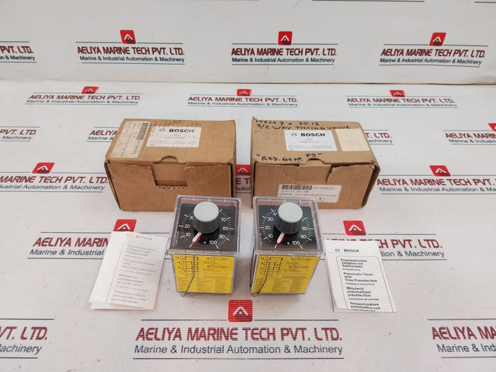 Bosch 0 820 215 102 Pneumatic Timer 3/2 Way Valve 0-10 Bar 18-150 Psi