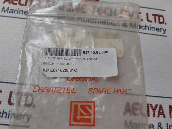 Bosch 1 827 009 122 Repair Kit For 5/3 Way Magnet Valve