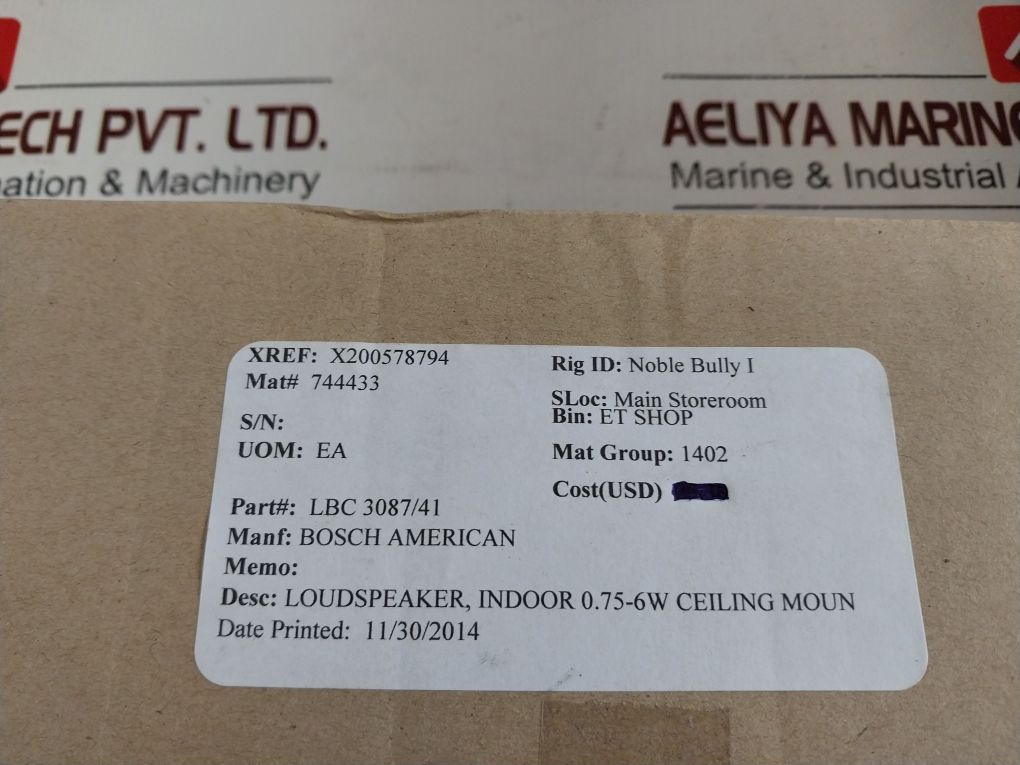 Bosch Lbc3087/41 Ceiling Loudspeaker 6W/100V F01U514852