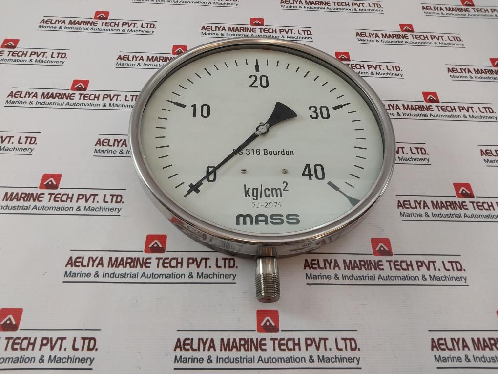 Bourdon Ss 316 Pressure Gauge 0 – 40 Kg/Cm2 7J-2974