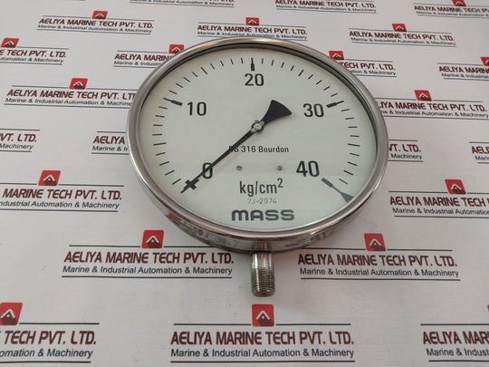 Bourdon Ss 316 Pressure Gauge 0 – 40 Kg/Cm2 7J-2974