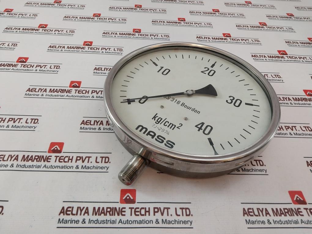 Bourdon Ss 316 Pressure Gauge 0 – 40 Kg/Cm2 7J-2974