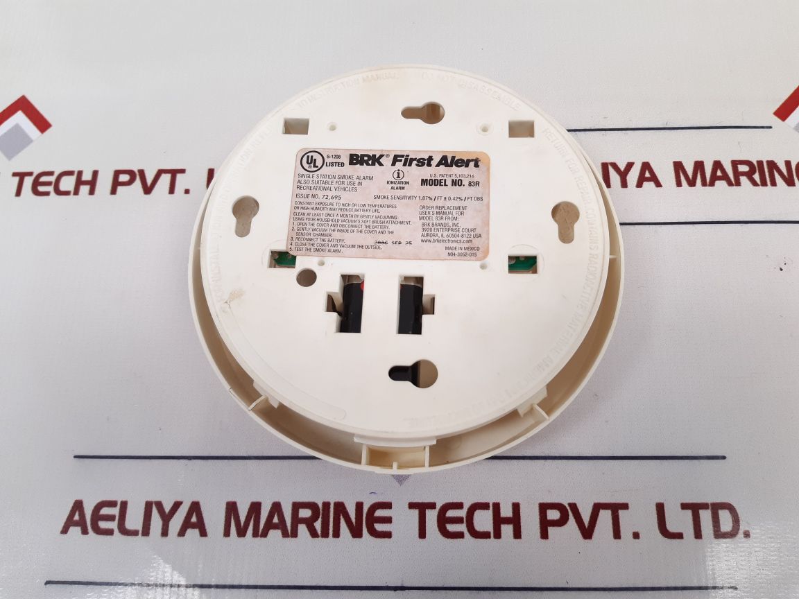 Brk 83R Single Station Smoke Alarm Ionization