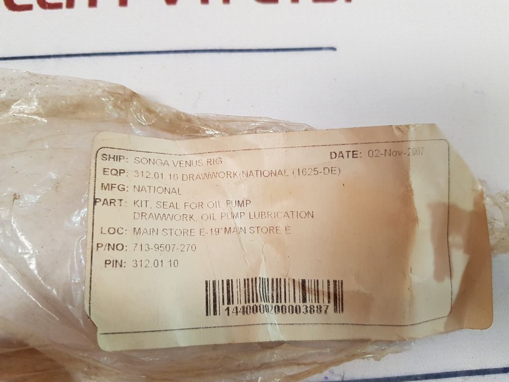 Brown & Sharpe 713-9507-270 Oil Pump Seal Kit