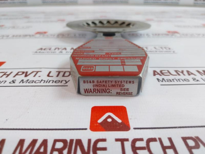 Bs&B Jrs Rupture Disk 3 Inche 64.00 Psi